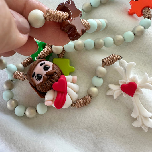 Rosario infantil Jesús sagrado corazón