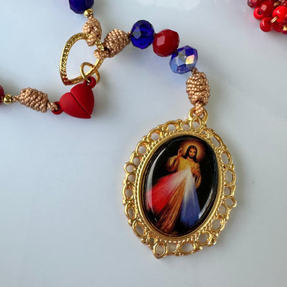 Rosario corazones de Jesús, María y José
